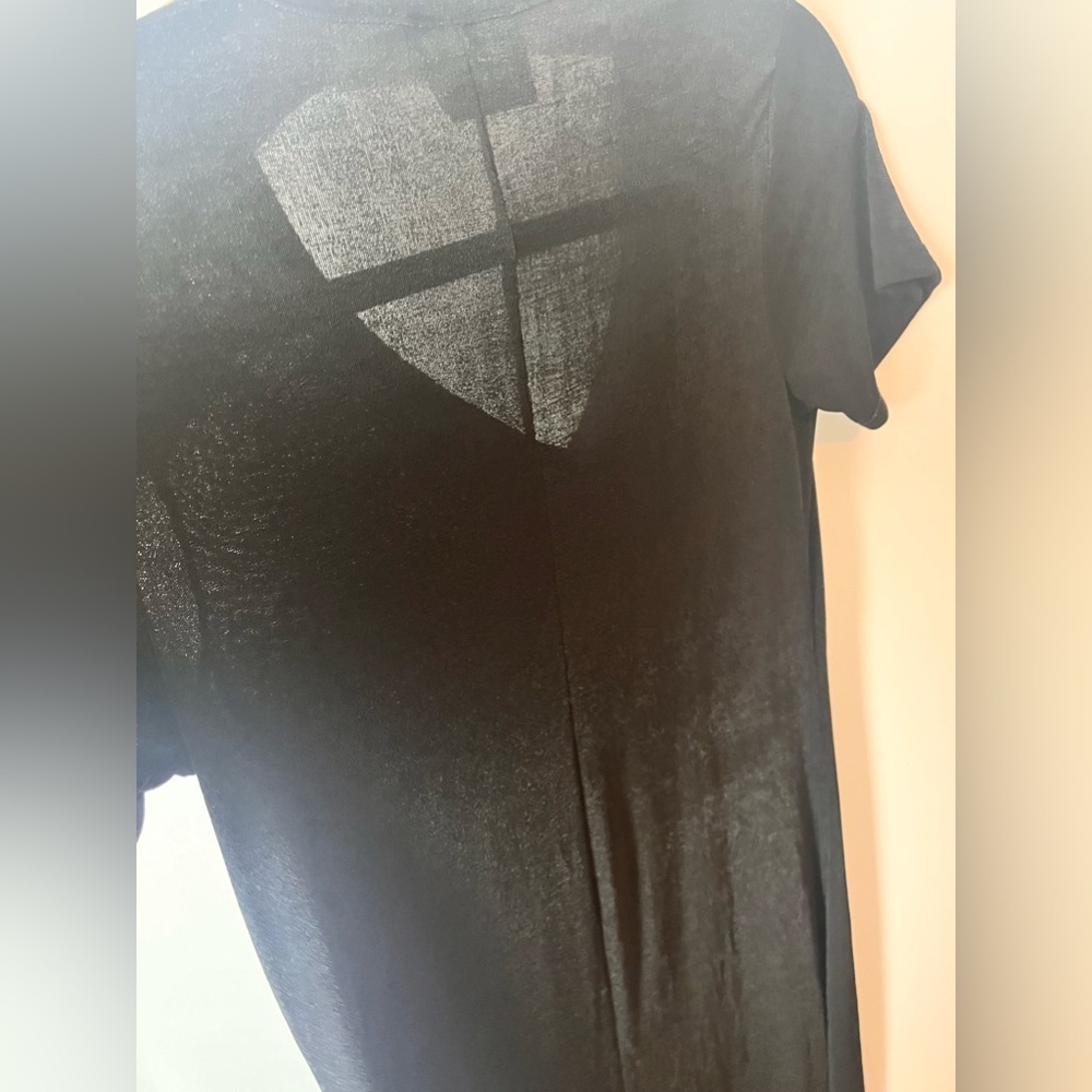 Can’t Miss Black Maxi Sheer Breathable cover up-Medium - Picture 6 of 11